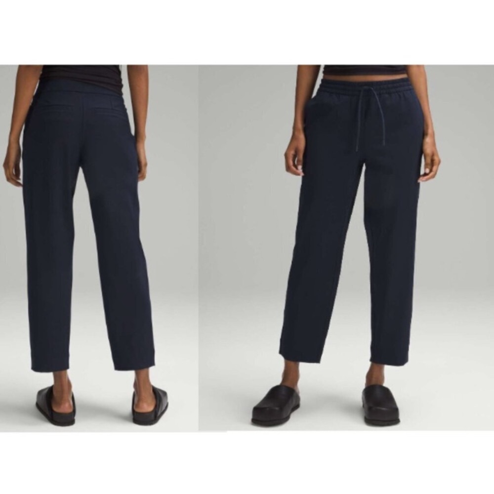Lululemon Tapered leg mid rise pants luxtreme teue navy size XS business casual